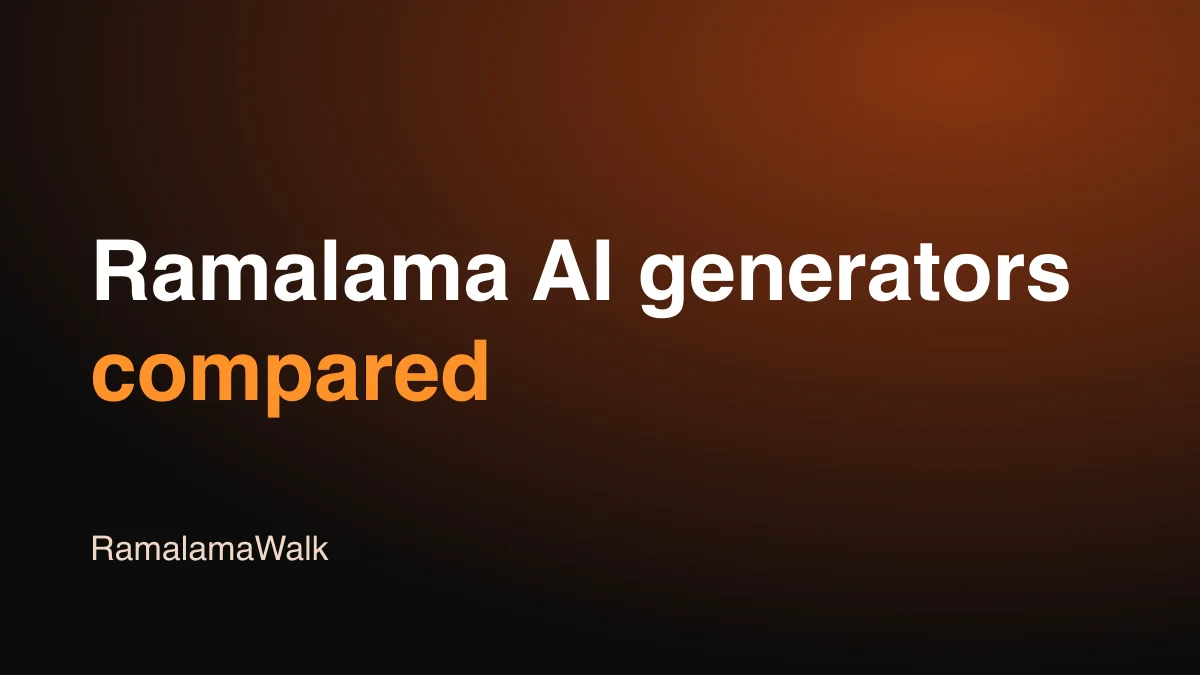 Ramalama AI Video Generators Compared (October 2026)